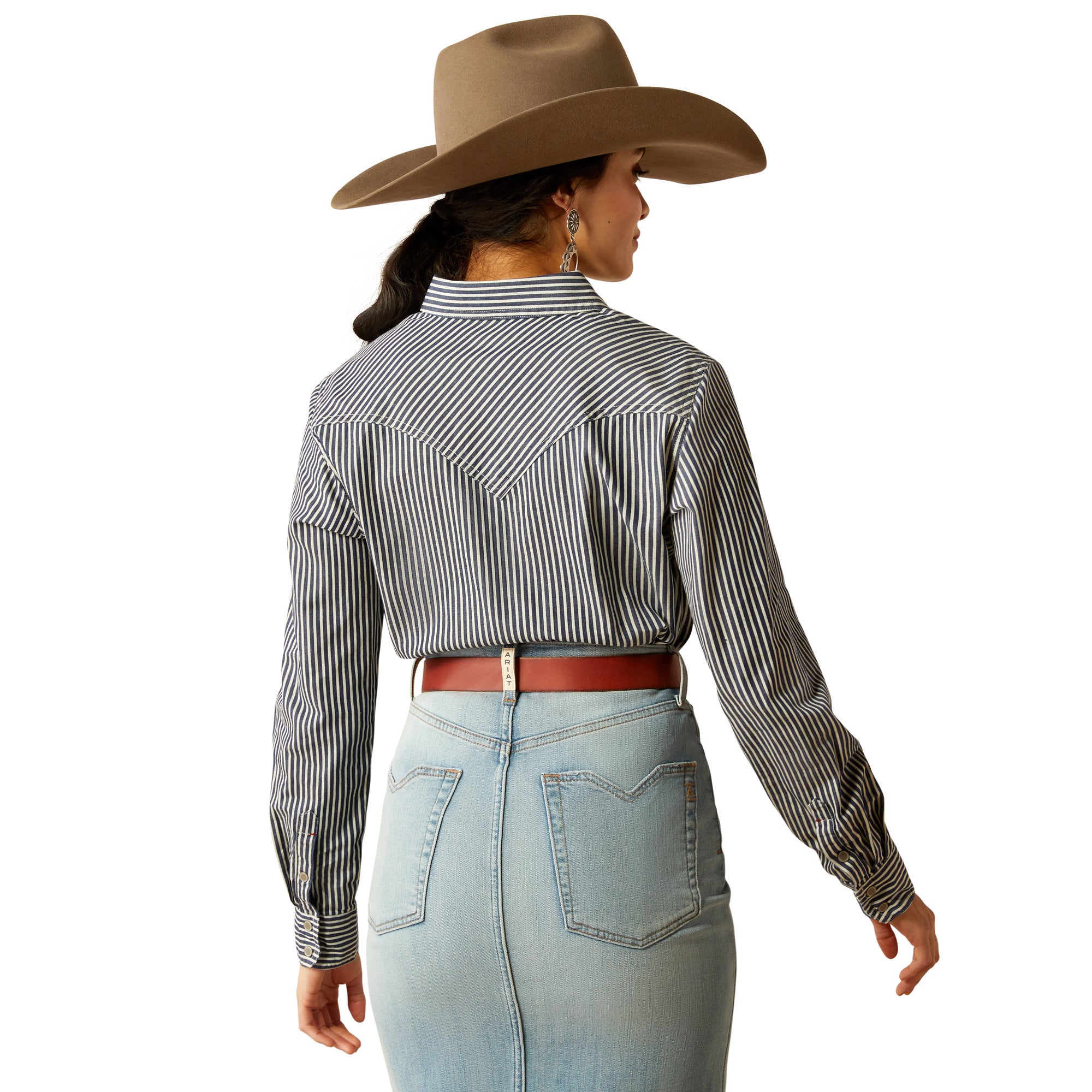 Ariat Women's Railroad Stripe L/S Western Shirt