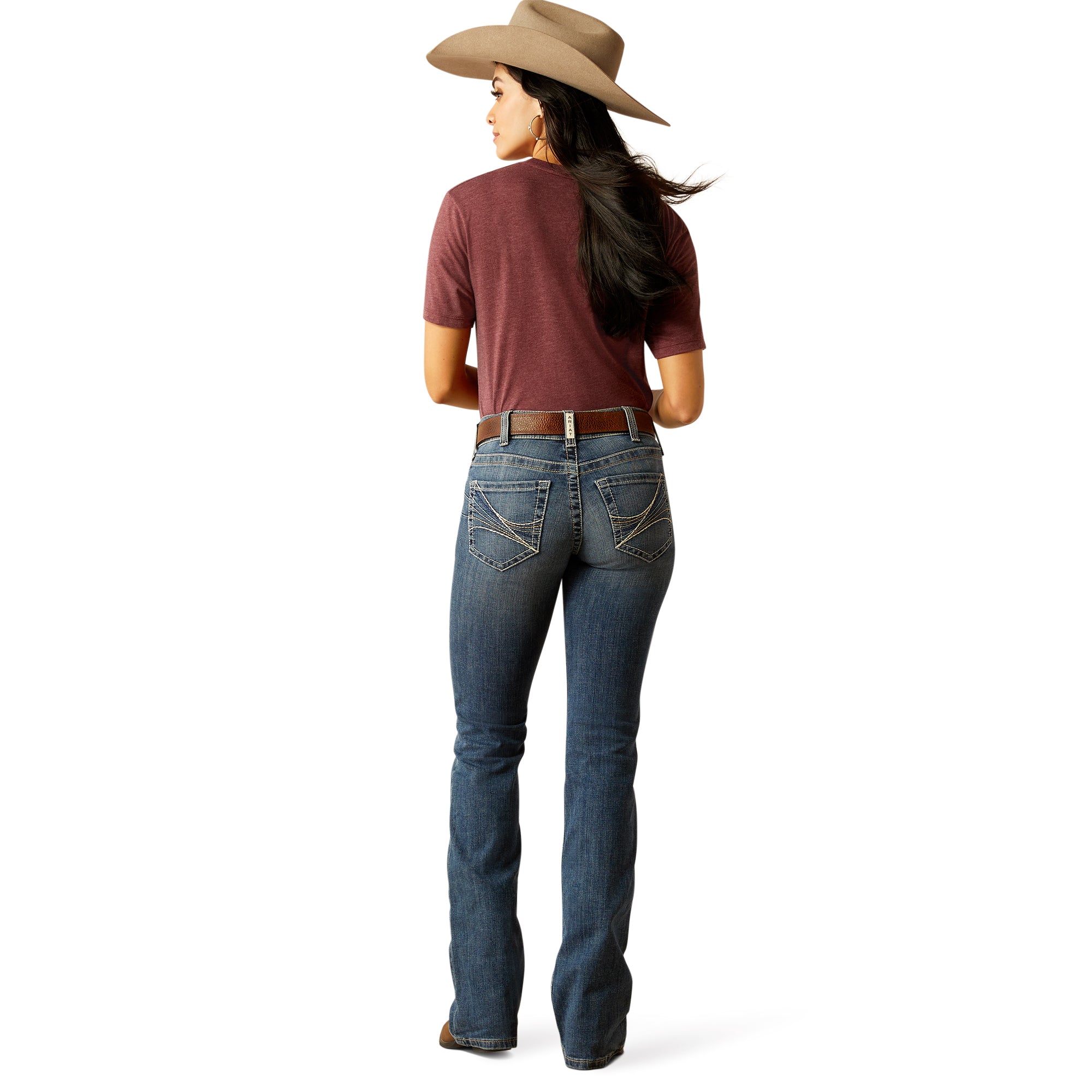 Ariat Women's Mid Rise Amora Boot Cut Jean
