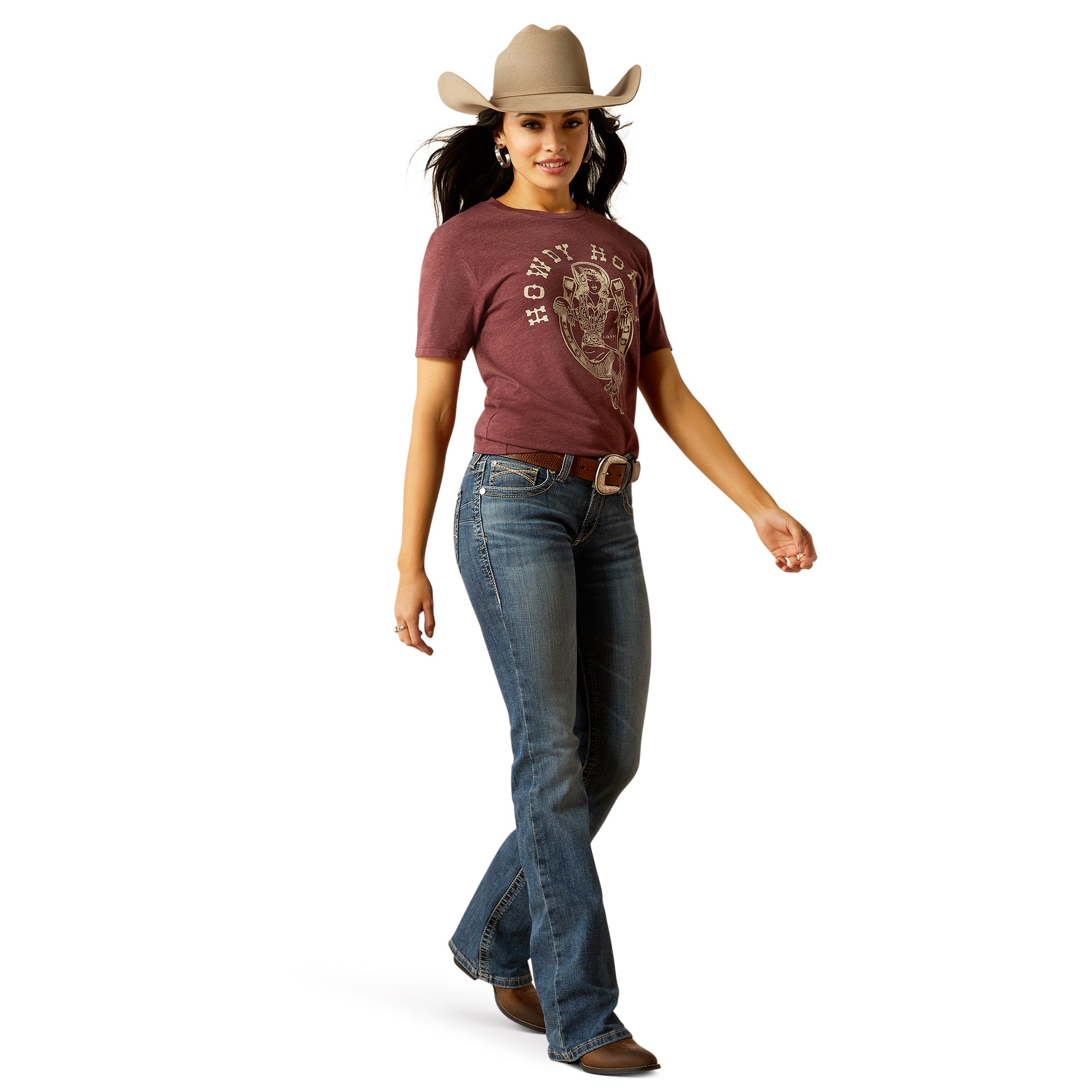 Ariat Women's Mid Rise Amora Boot Cut Jean