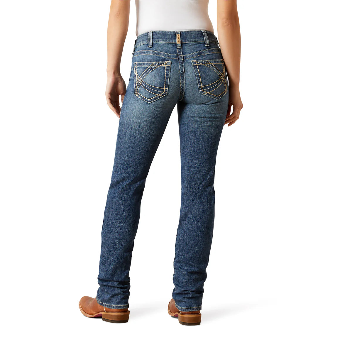 Ariat Women's Mid Rise Estelle Straight Leg Jeans
