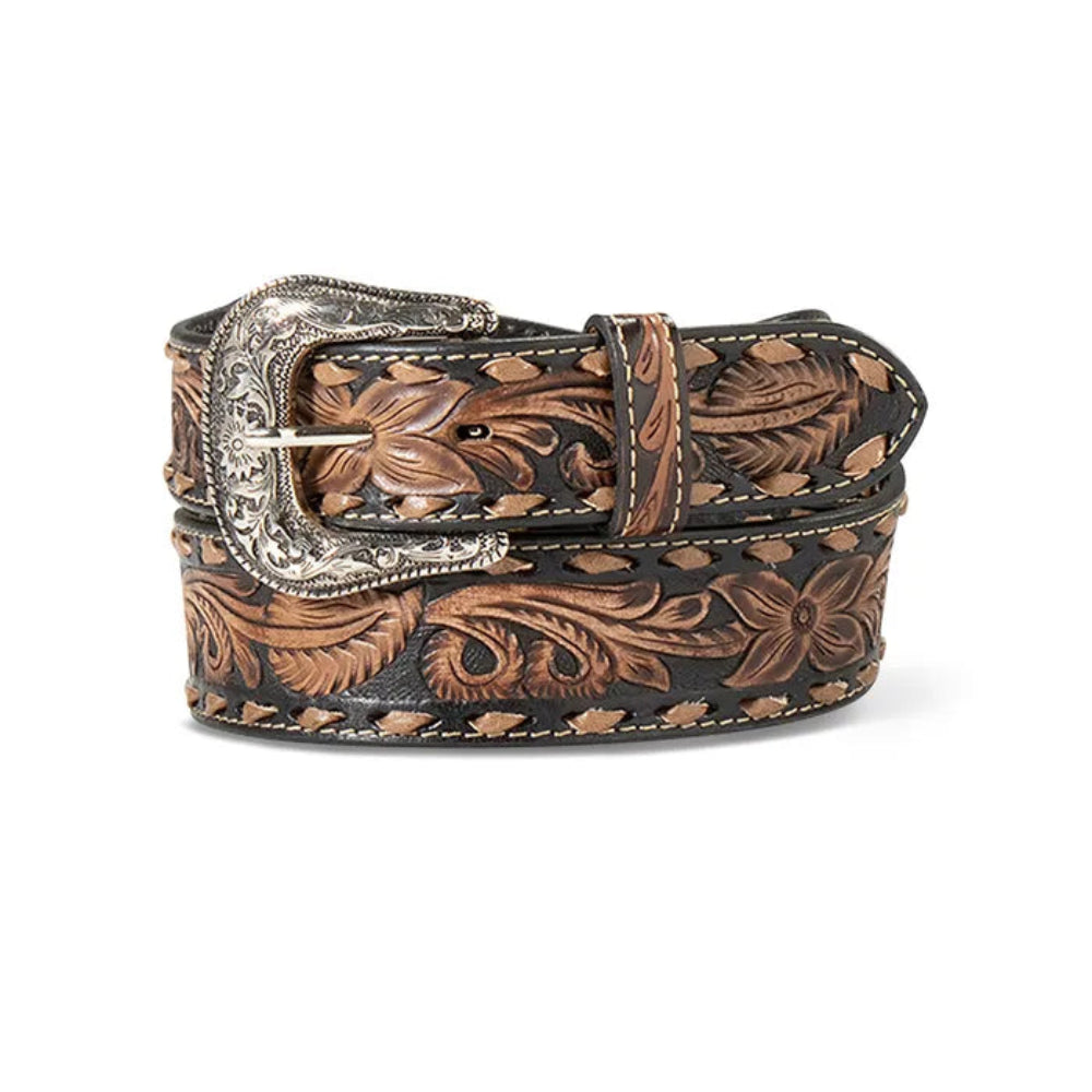 Ariat Men's Hand Tooled Floral Belt