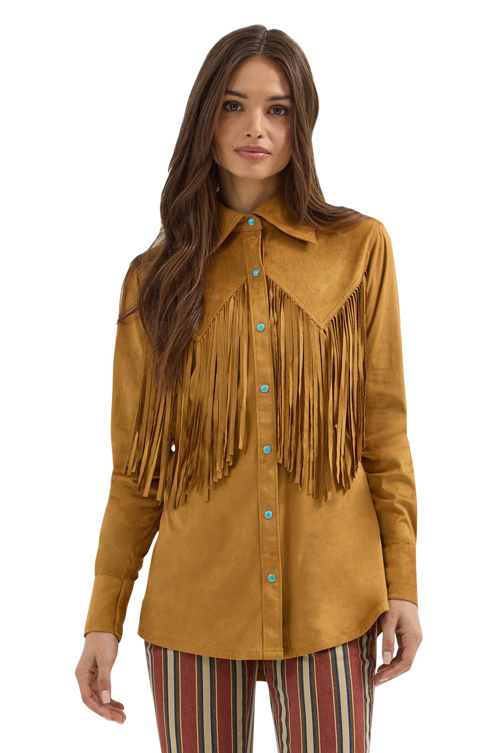 Wrangler x Lainey Wilson Fringe Western Shirt