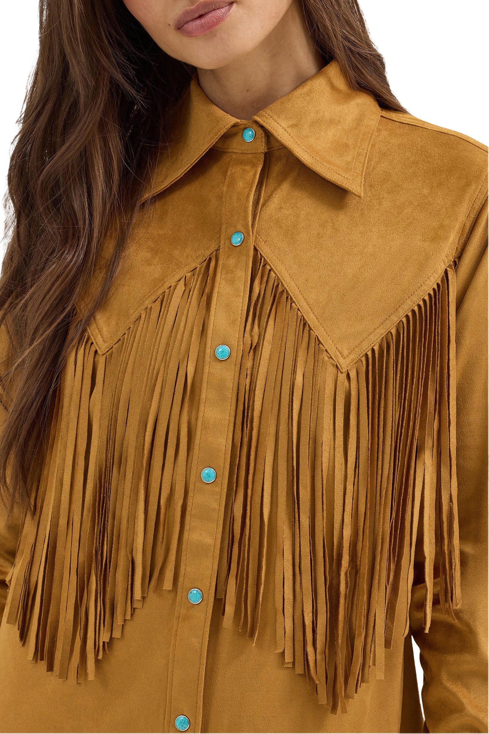 Wrangler x Lainey Wilson Fringe Western Shirt