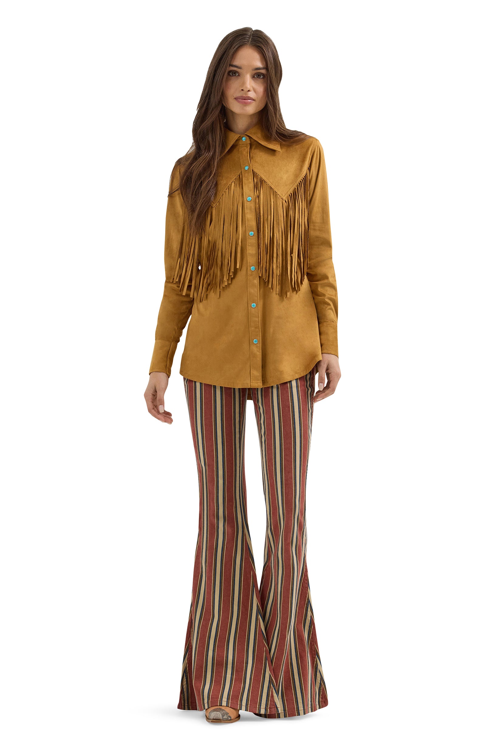 Wrangler x Lainey Wilson Fringe Western Shirt