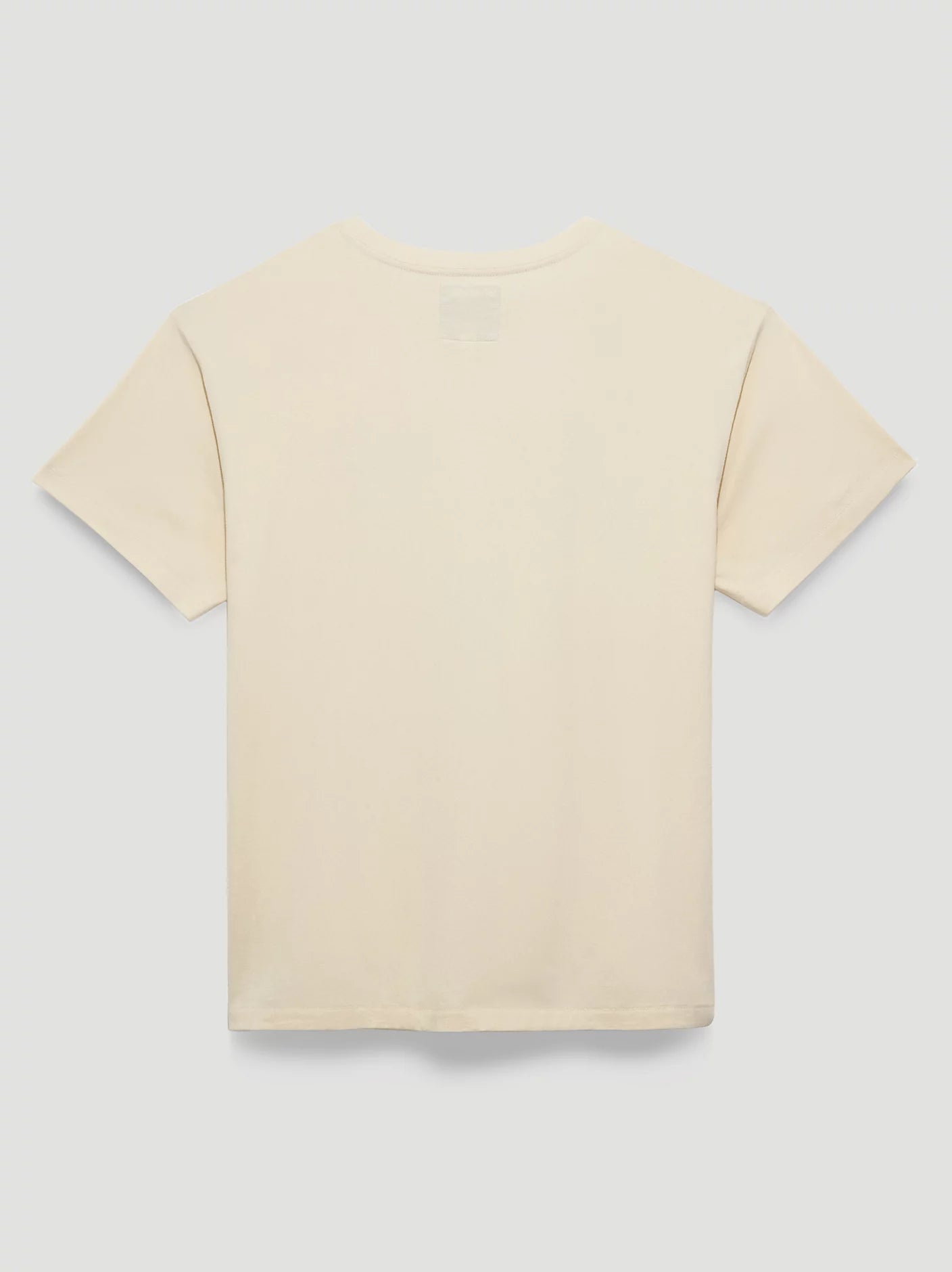 Beige t-shirt on a light gray background