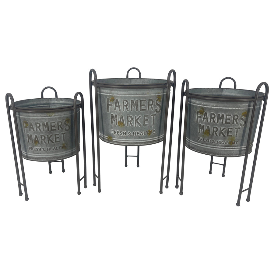 Set 3 Nested Farmers Market Planters