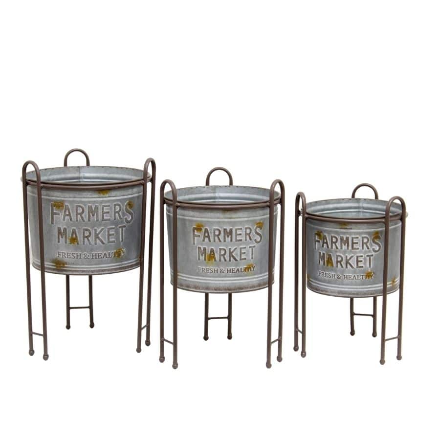 Set 3 Nested Farmers Market Planters