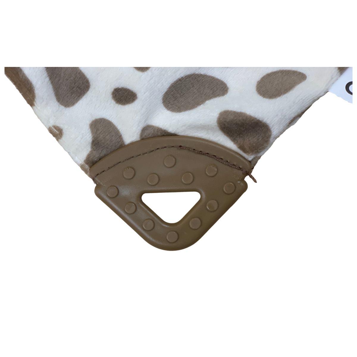 Dog bandana with brown and white pattern on a white background