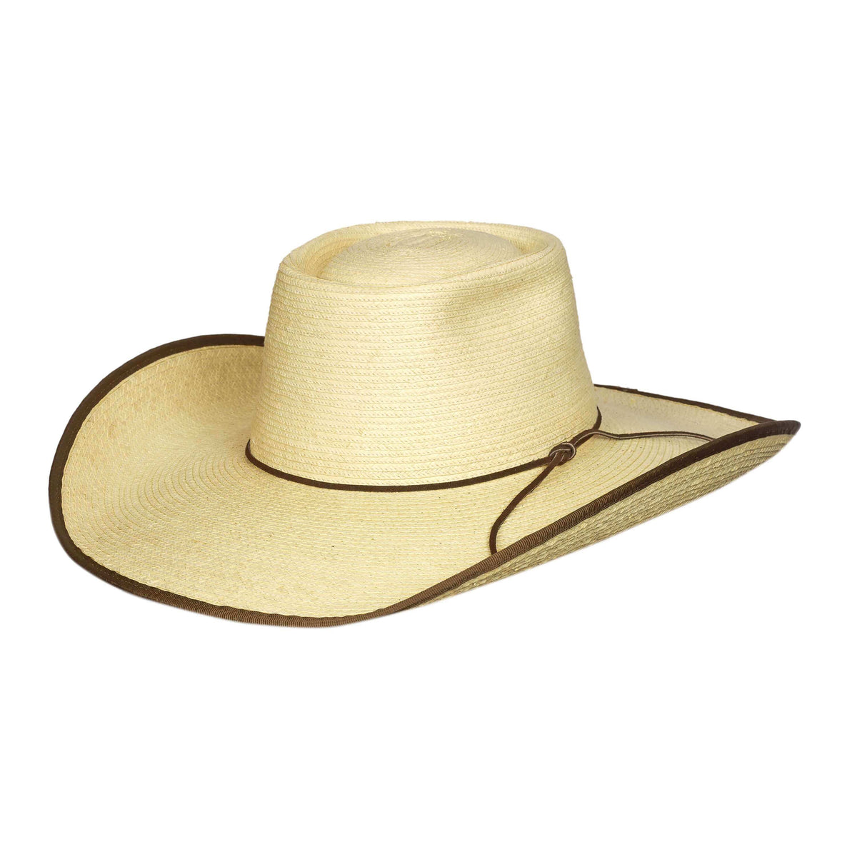 Sunbody Alex 4.5&quot; Brim Palm Straw Cowboy Hat