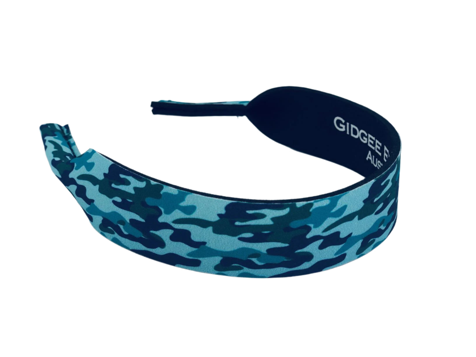Gidgee Eyes Blue Camo Print Sunglasses Strap