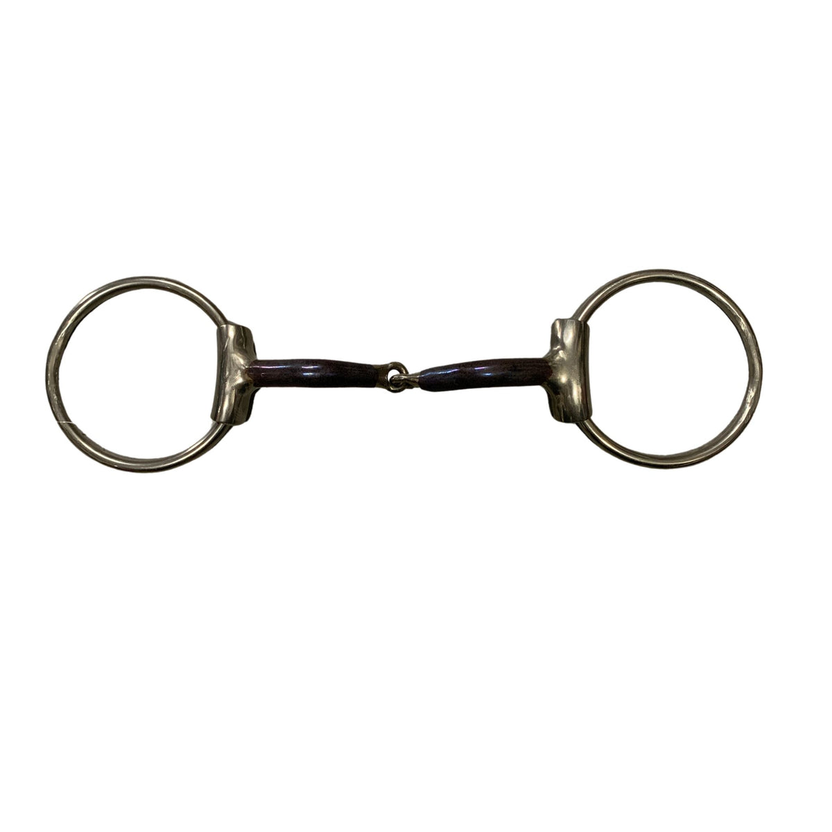 Horse bridle bit on a white background