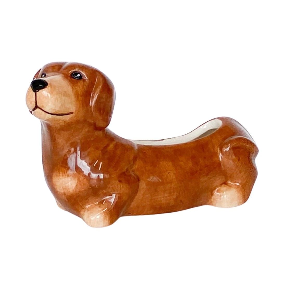 20cm Cute Dachshund Planter Brown Urban Products