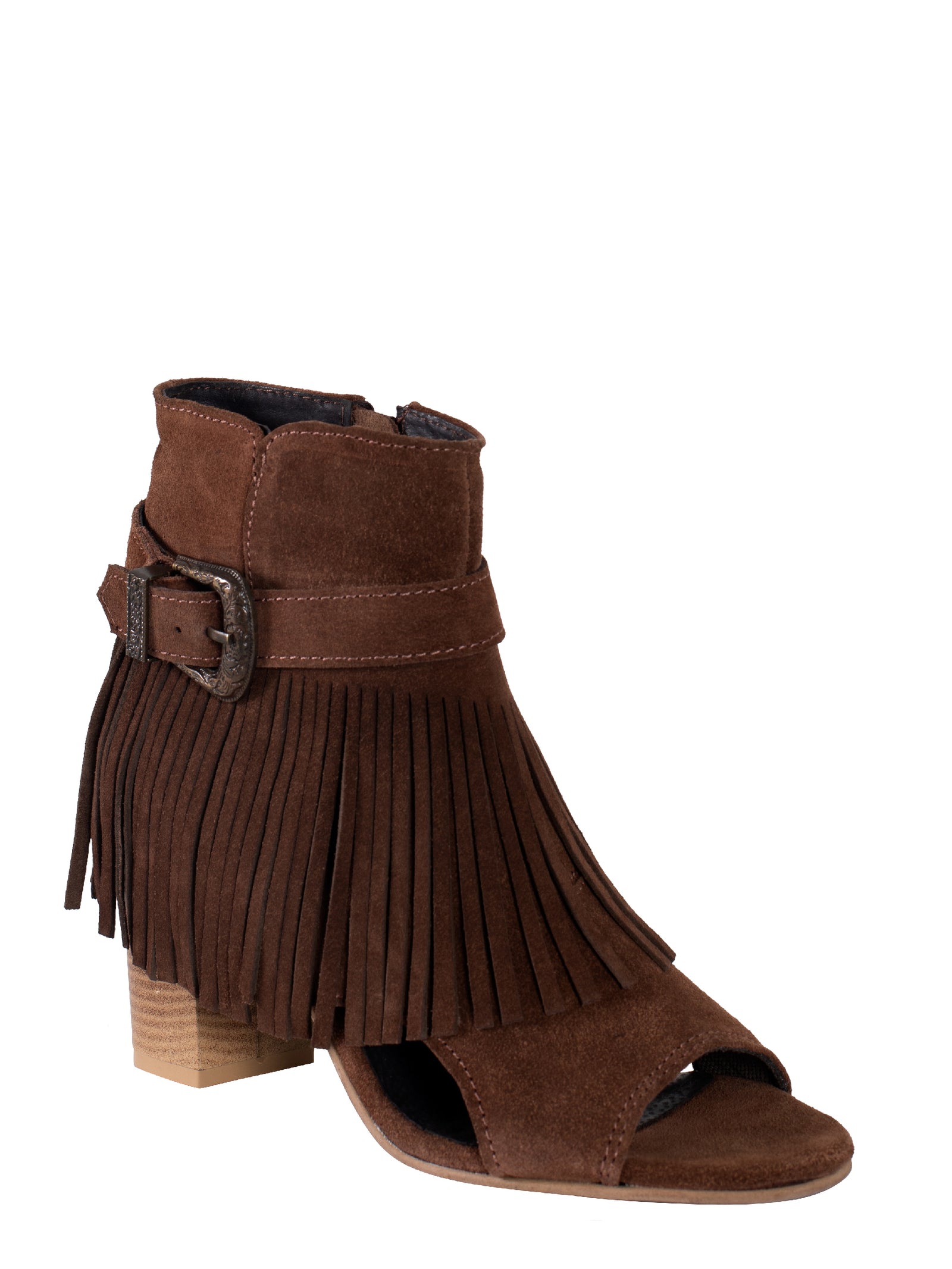 Roper Women's Mika Fringe Buckle Western Shoe