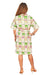 Let Freedom Reign Adele Dress. Woman wearing a patterned dress on a white background