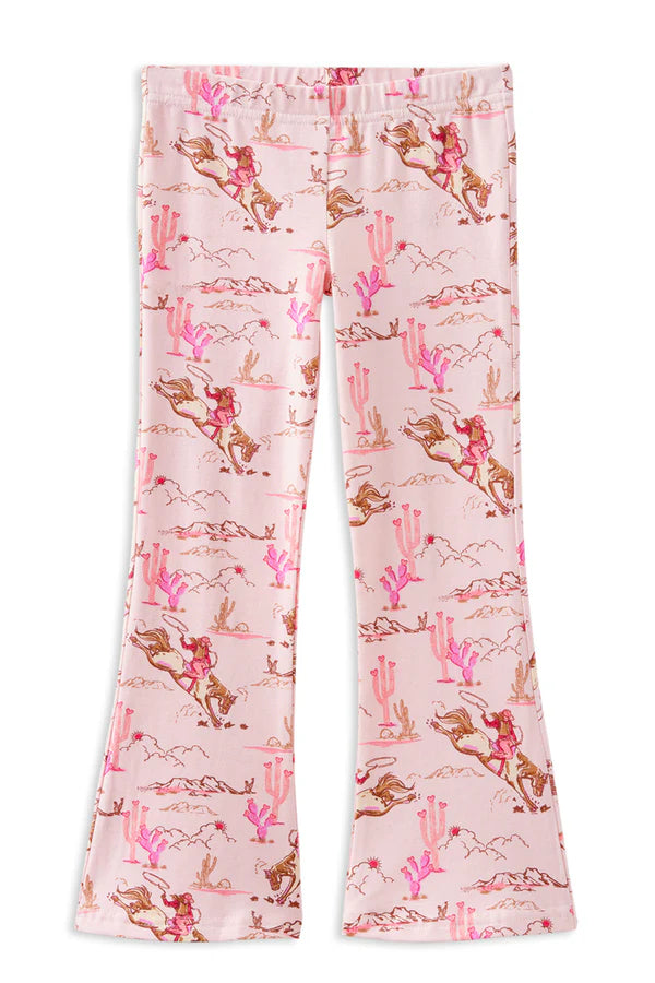 Floral patterned pants on a white background