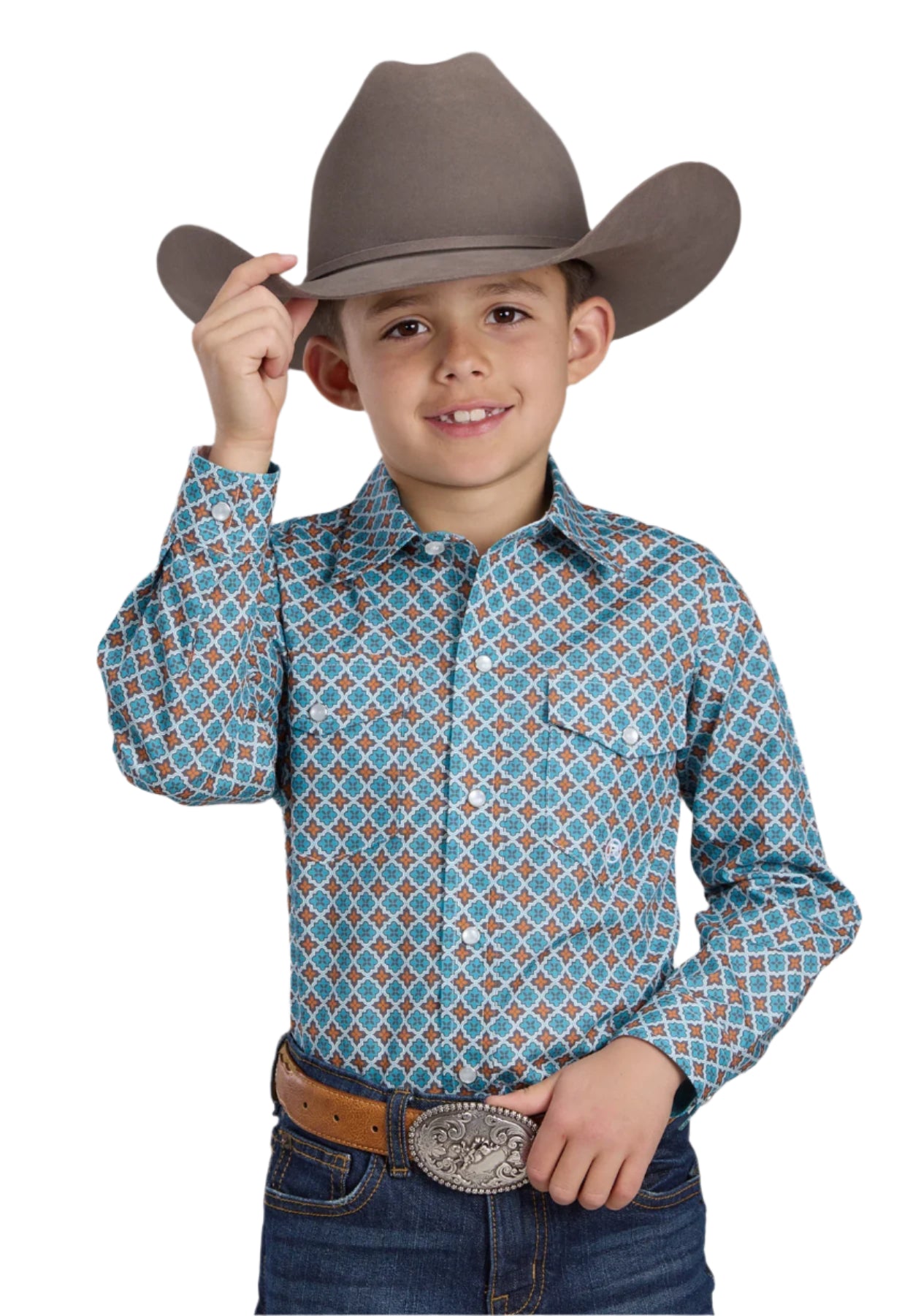 Roper Boy's Amarillo L/S Western Shirt