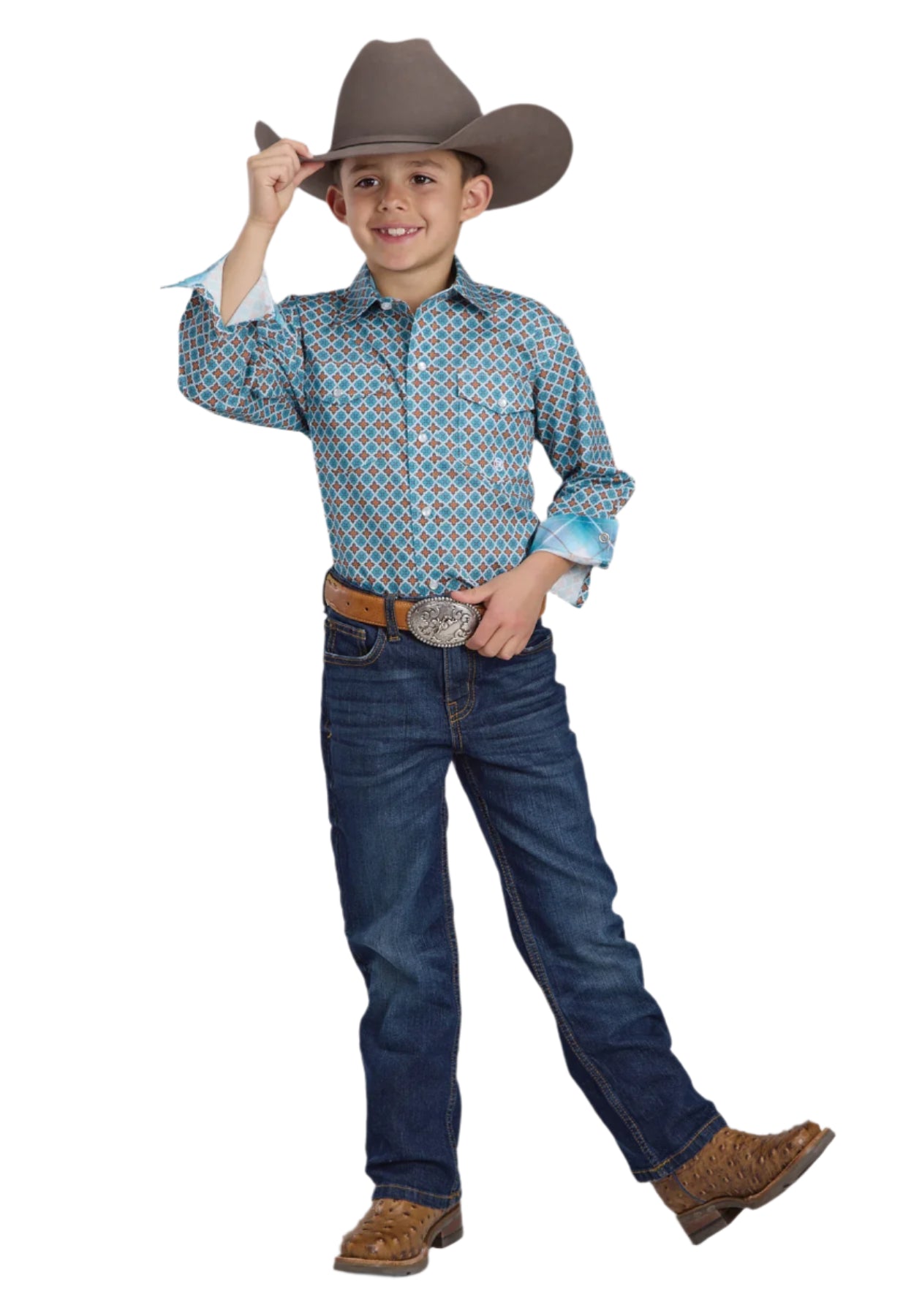 Roper Boy's Amarillo L/S Western Shirt