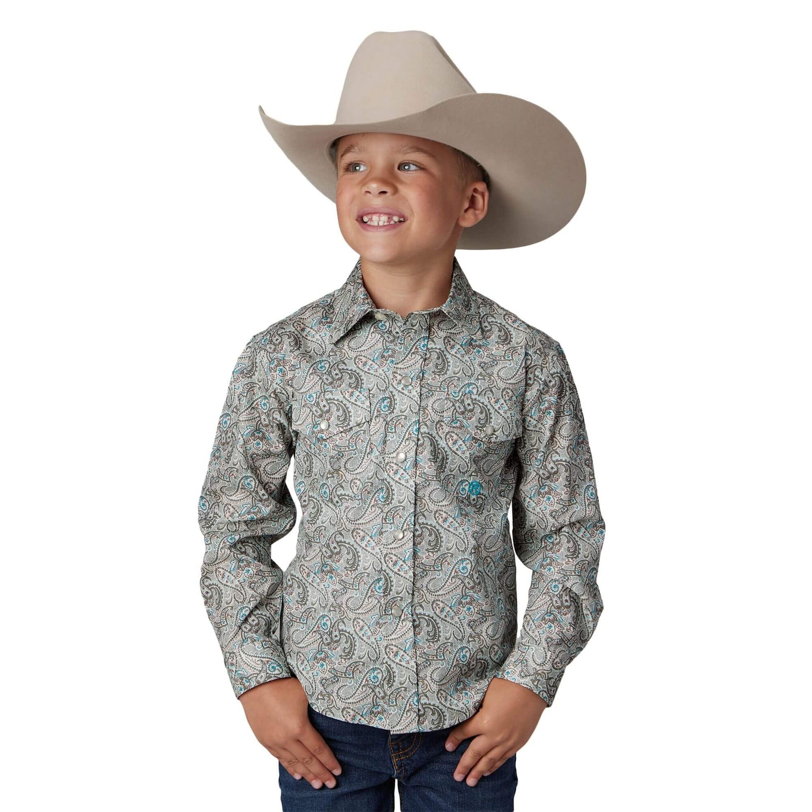 Roper Boy's Amarillo L/S Western Shirt