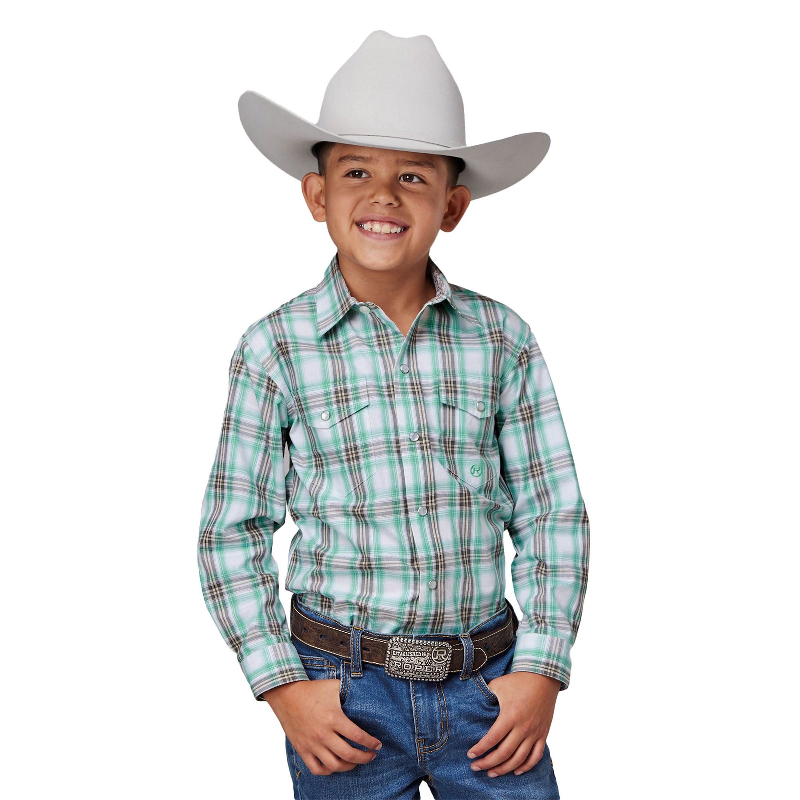 Roper Boy's Amarillo L/S Western Shirt