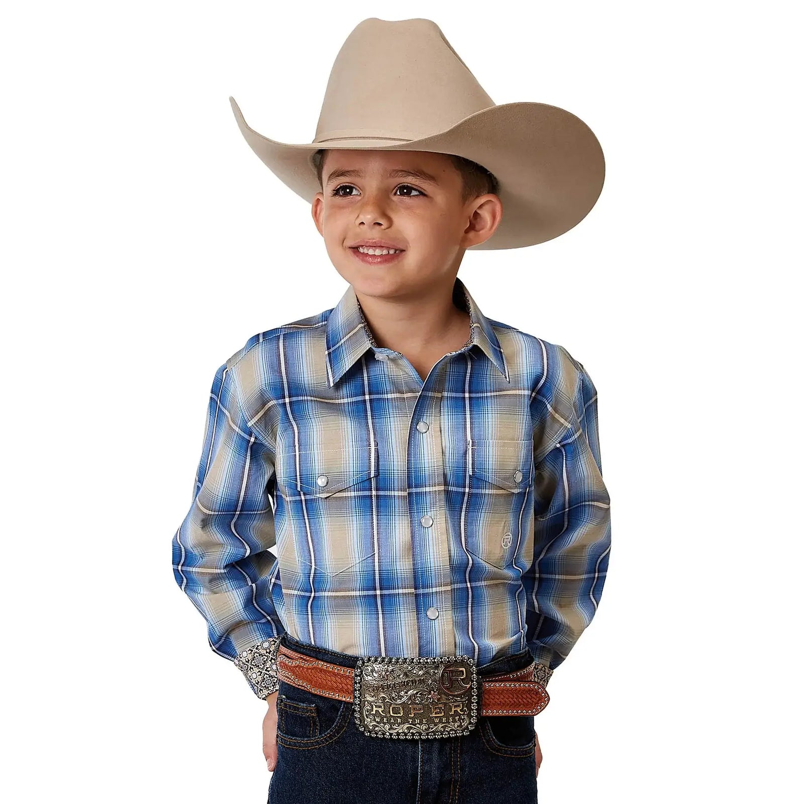 Roper Boy's Amarillo L/S Western Shirt