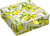 Amalfi Lemons Desk Notes. Storage box with lemon and flower pattern on a white background