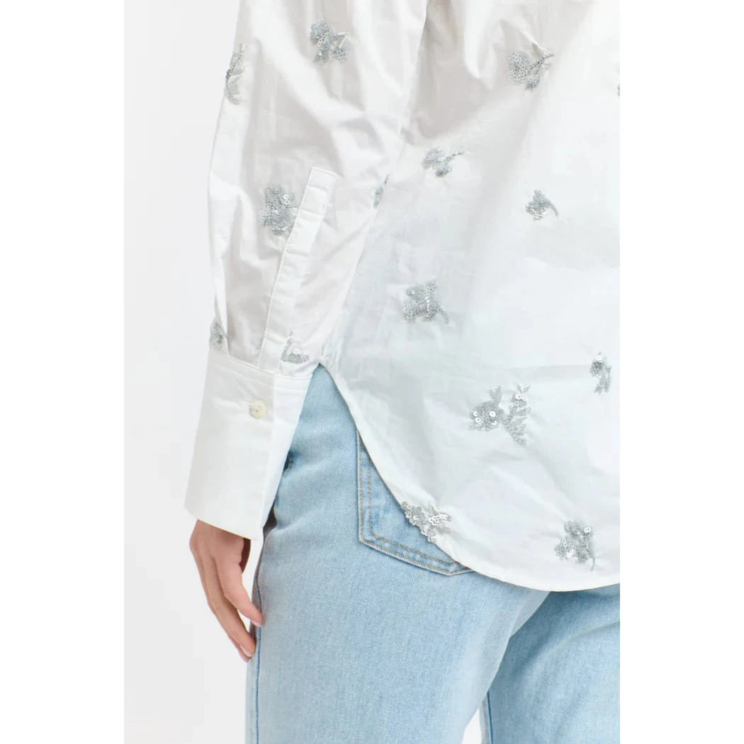 365 Women's Penelope Sequins Long Sleeve Shirt 365