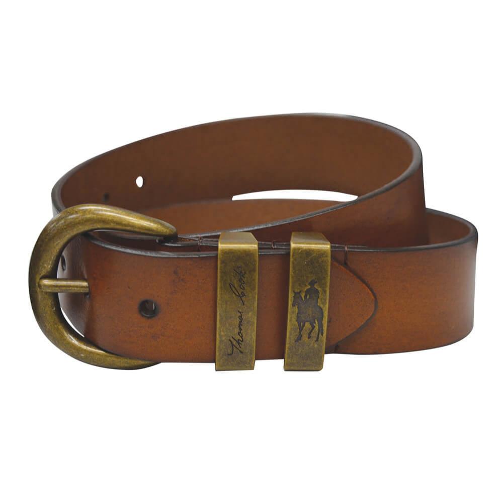 Thomas Cook Men's Brass Twin Keeper Belt