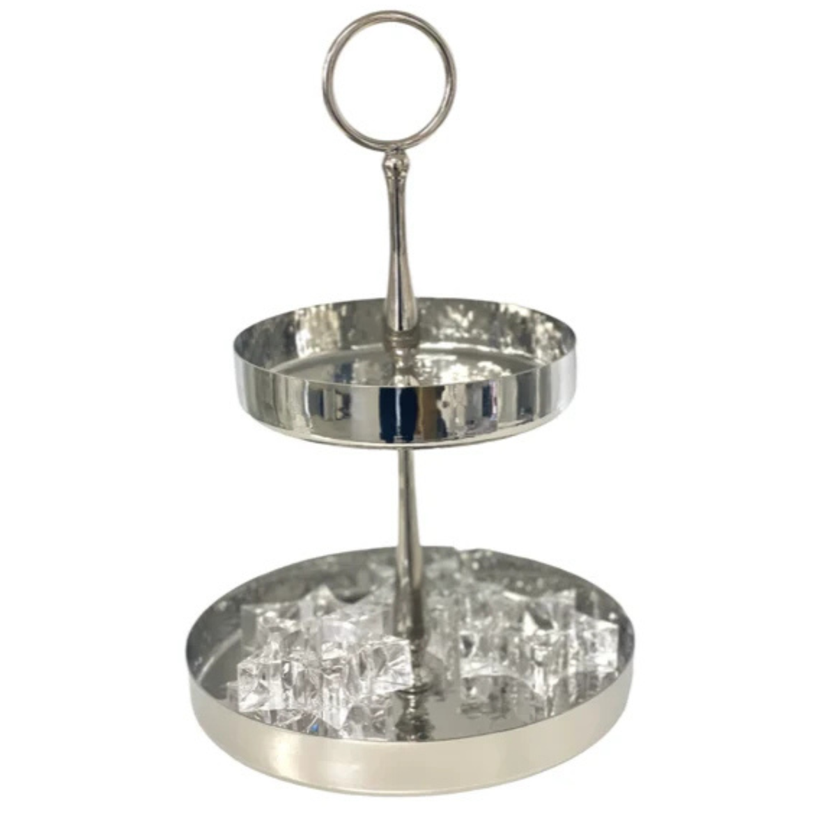 Flair Hammered 2 Tier Cake Stand