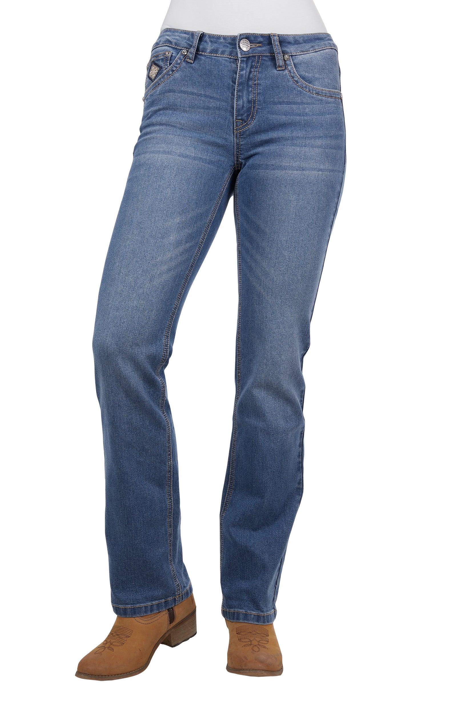 Pure Western Women's Gia Hi Rise Bootcut Jean