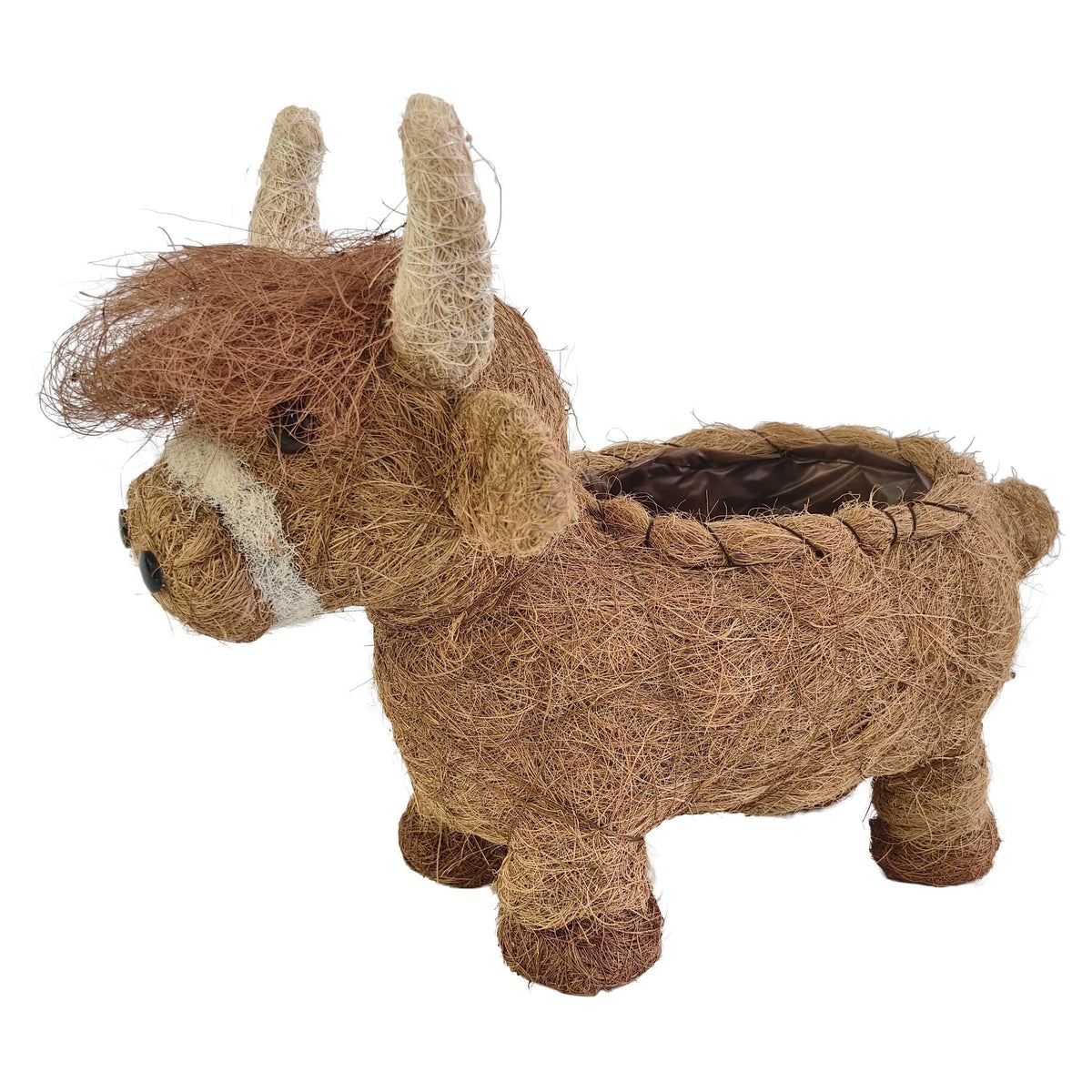 39cm Highland Cow Husk Planter Urban Products