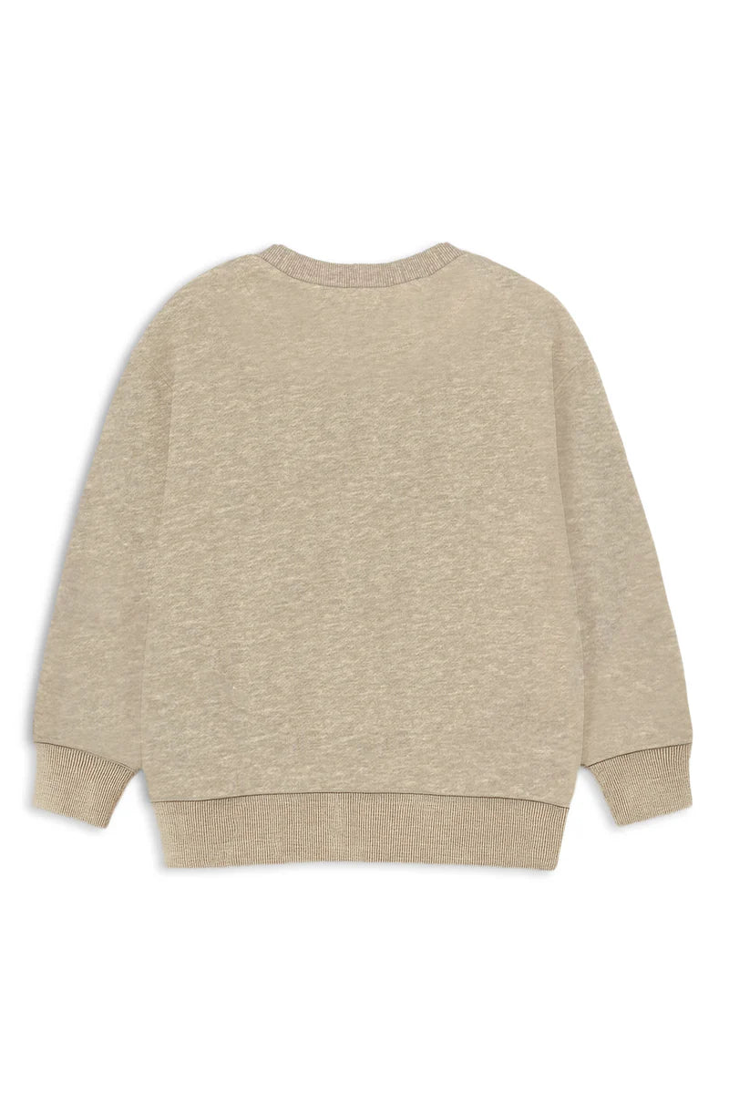 Beige sweatshirt on a white background
