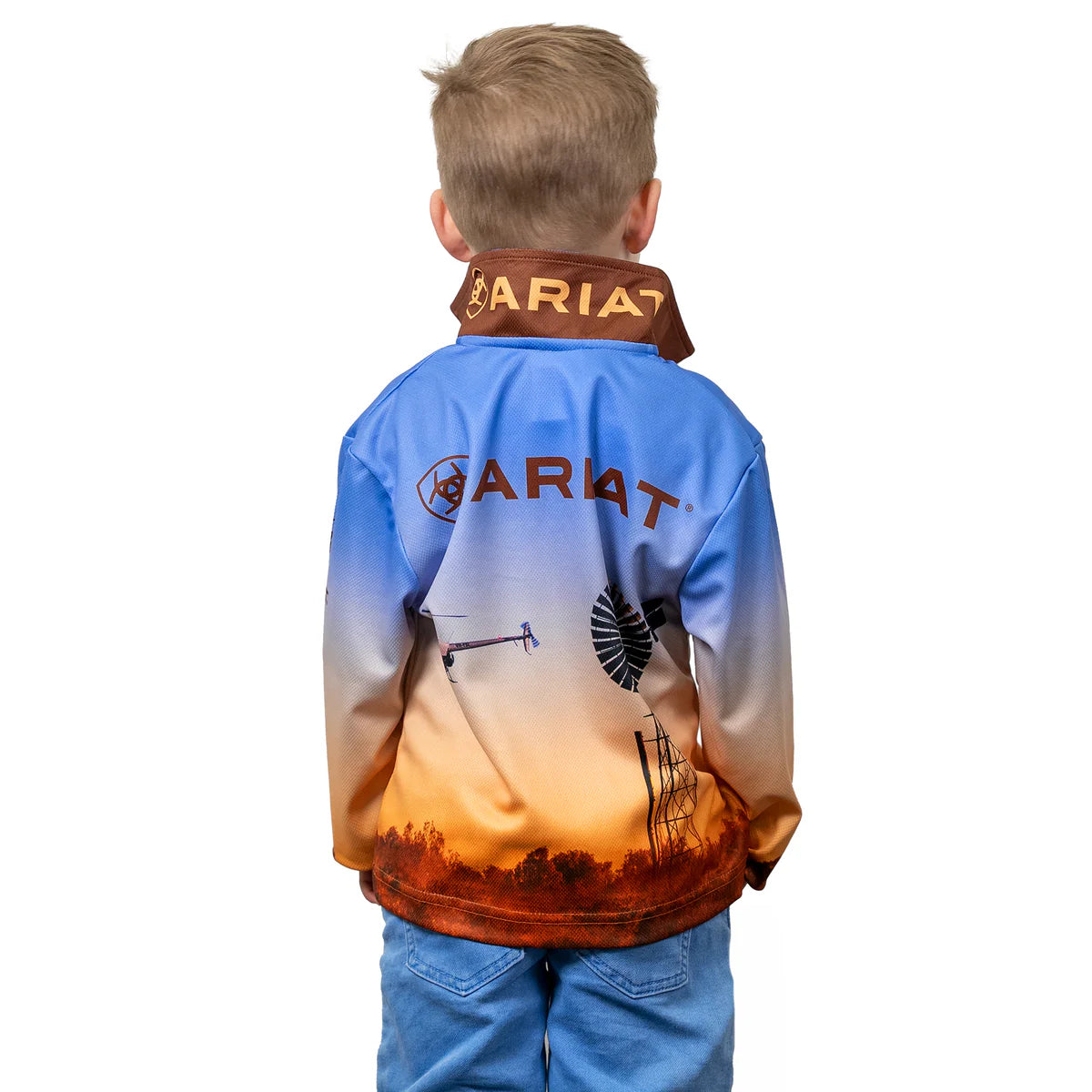 Ariat Kids Windmill Fishing Shirt