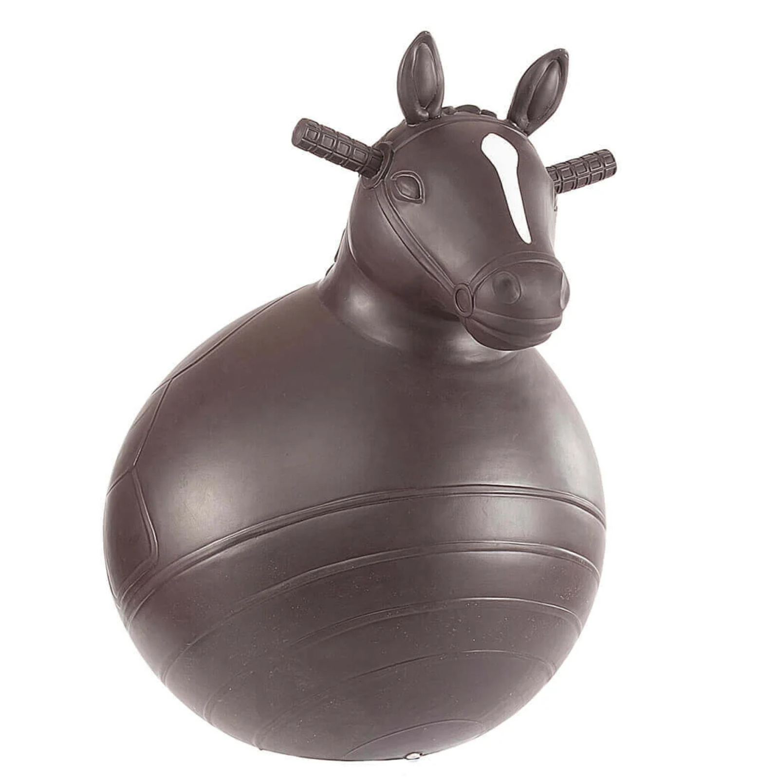 Big Country Toys Bouncy Horse. Brown inflatable horse-shaped ball on a white background