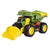 John Deere 46cm Motorised 'Lights & Sounds' 2-n-1 Dig & Dump Rig. Toy dump truck with yellow and green colors on a white background