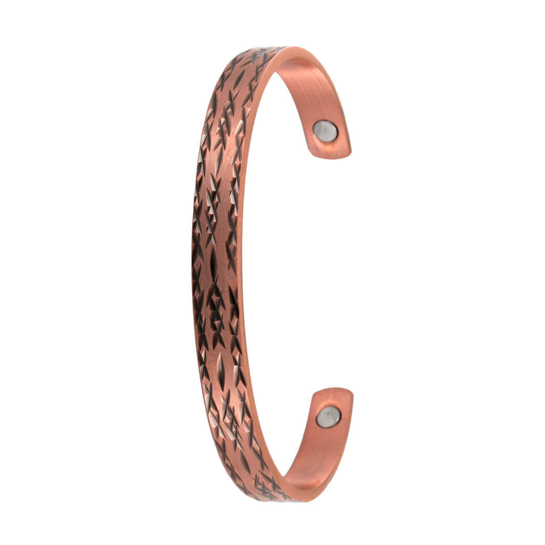 Barbed Pattern Copper Magnetic Band