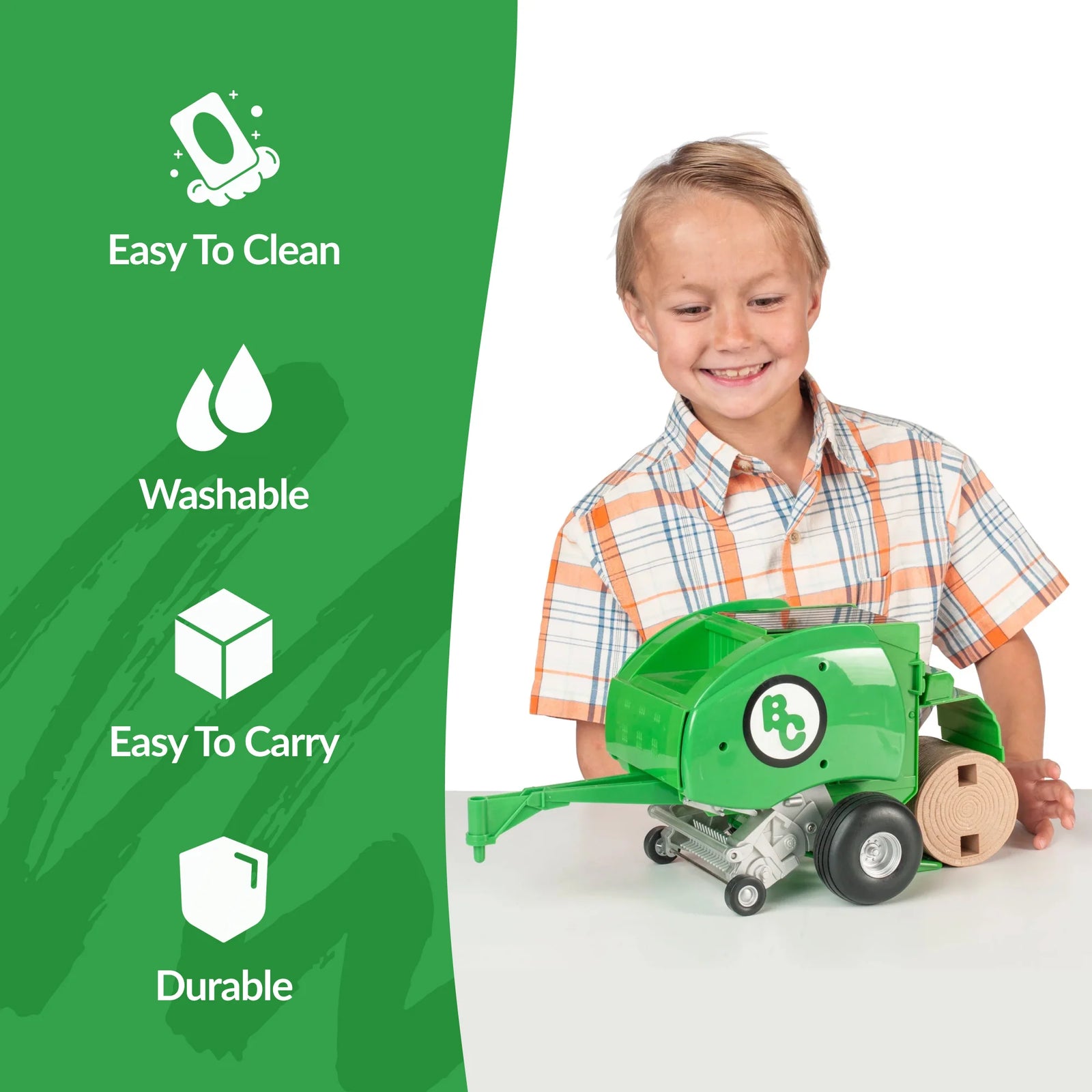 Big Country Toys Hay Baler- Green