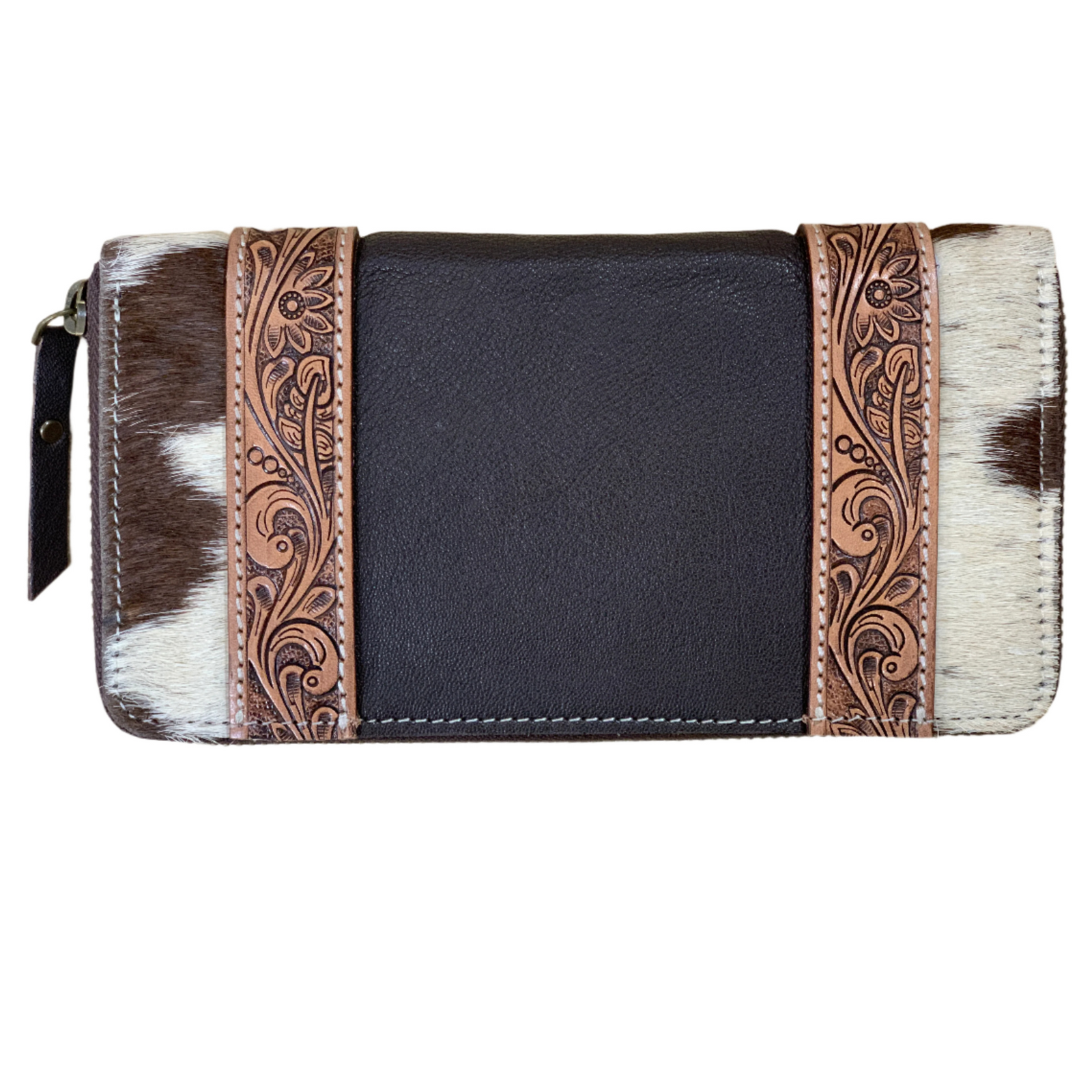 Women's Moore Leather Boot Stitch Zippered Wallet
