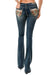 Grace In LA Women's Embroidered Scene Pocket Jean