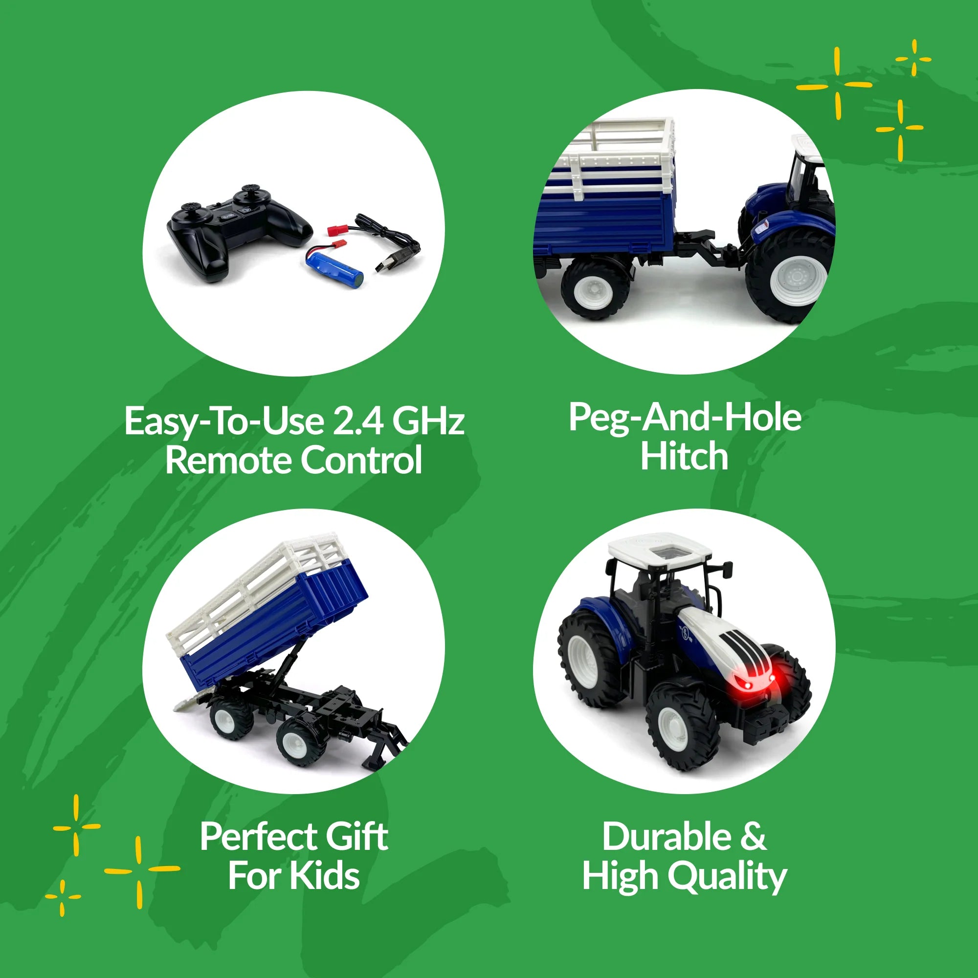 Big Country Toys 1:24 Scale R/C Tractor & Trailer Combo