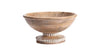 Handcrafted Mangowood Beaded Round Bowl