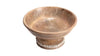 Handcrafted Mangowood Beaded Round Bowl