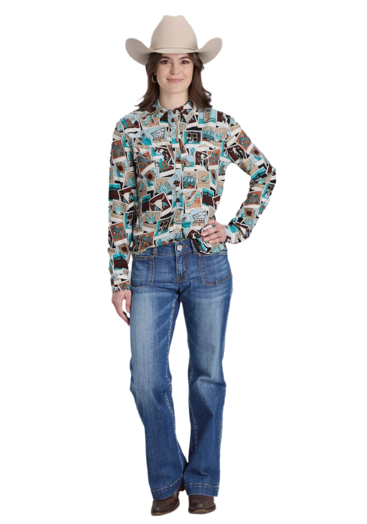Roper Women's Five Star L/S Western Shirt