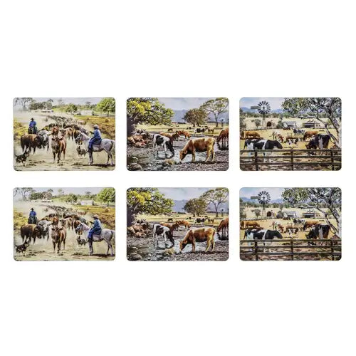 Ashdene Grazing Paddocks Set of 6 Placemats