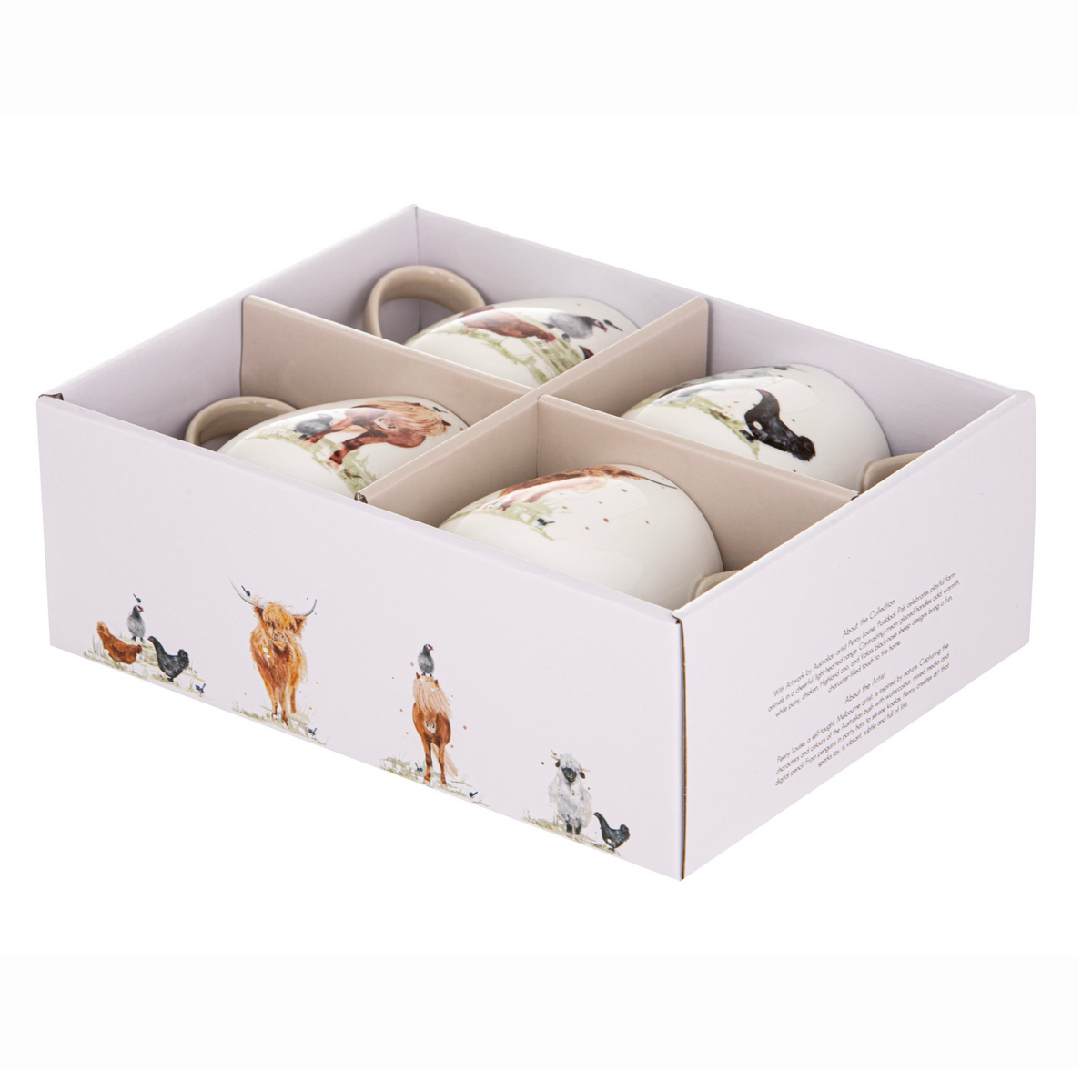 Ashdene Paddock Pals Assorted 4pk Mug Ashdene