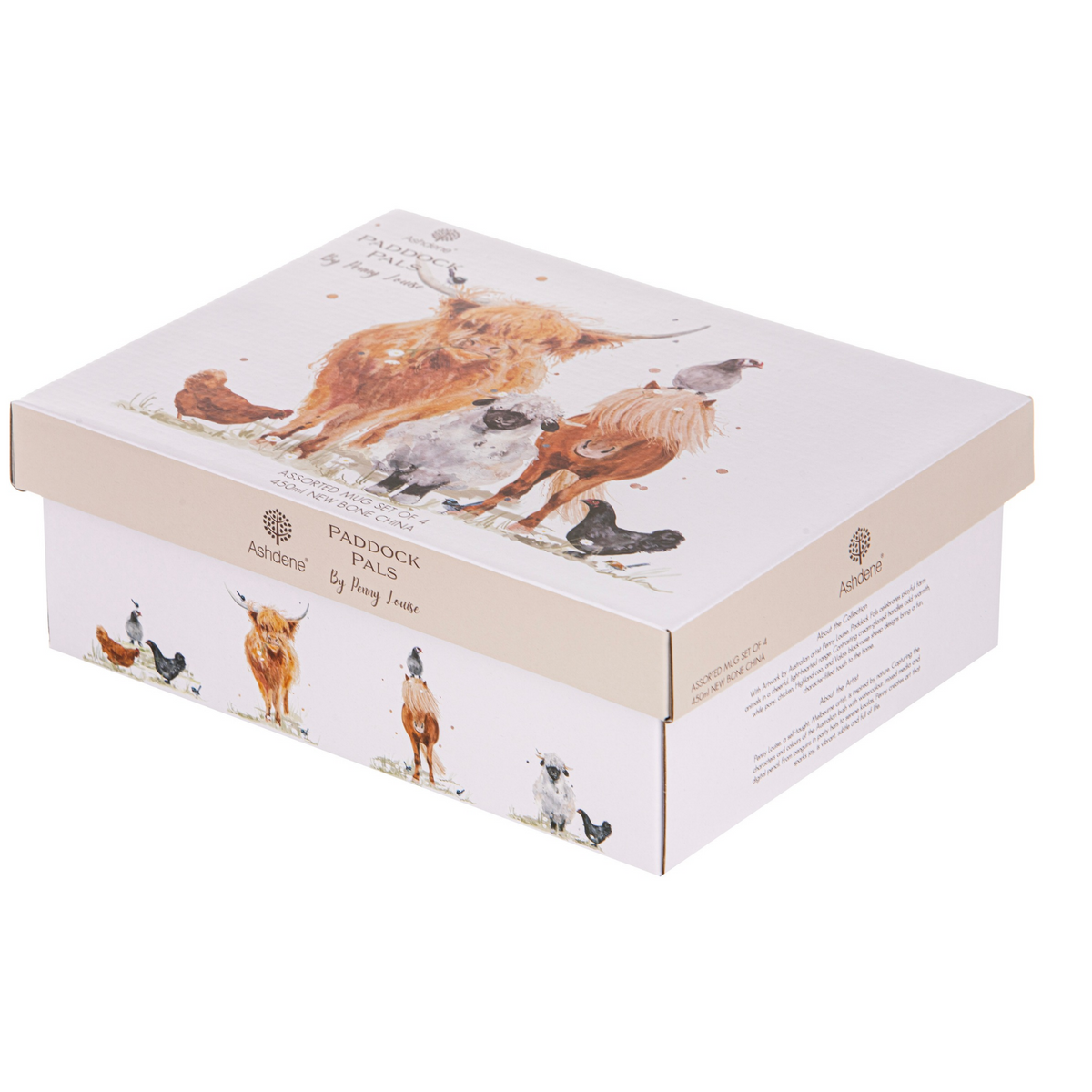 Ashdene Paddock Pals Assorted 4pk Mug Ashdene