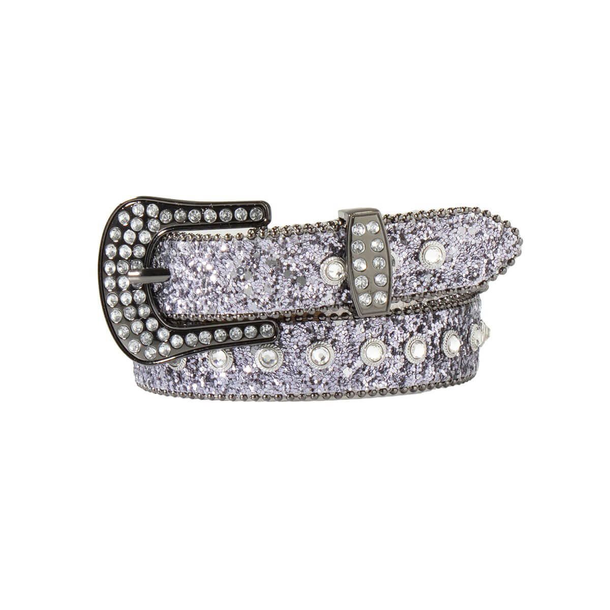 Nocona Girl's Glitter Bead Edge Western Belt