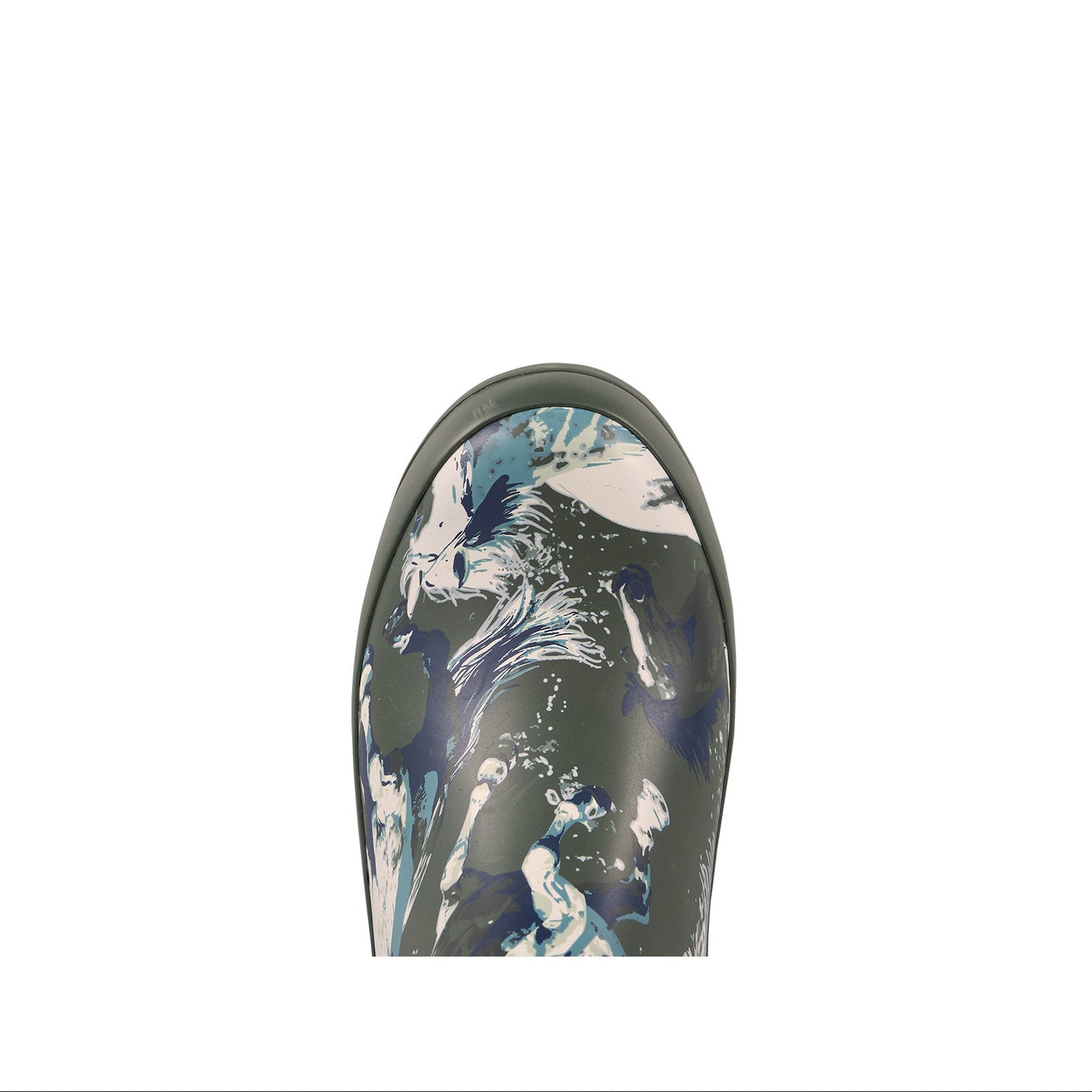 Marbled patterned shoe on a white background
