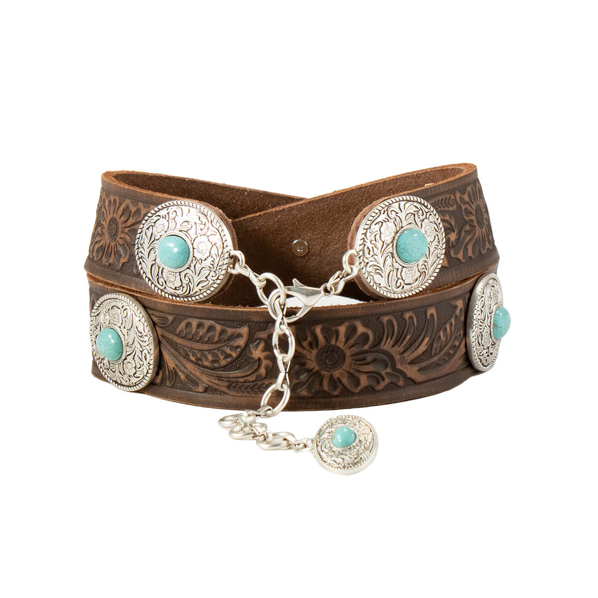 Nocona Women's Floral Embossed Western Belt