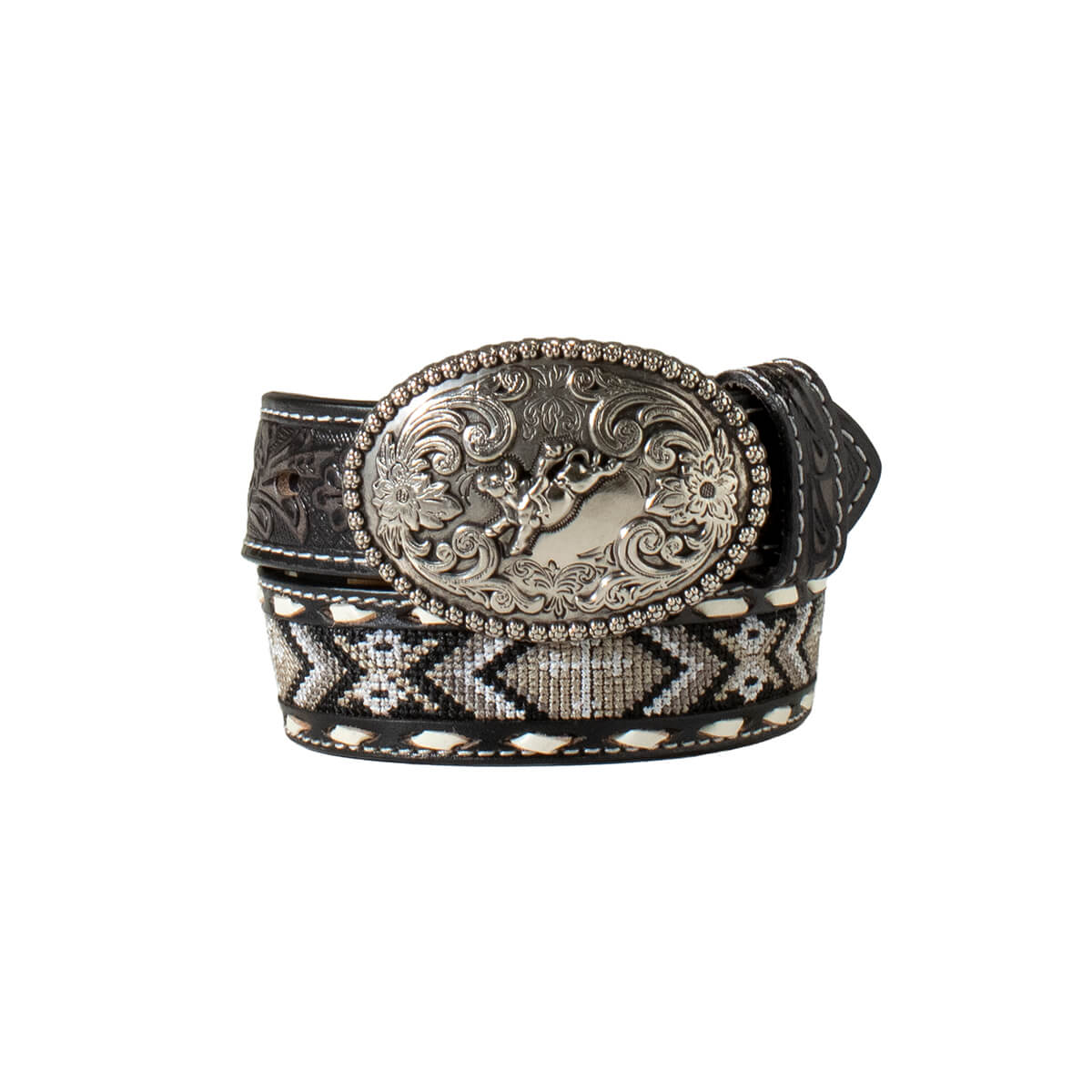Nocona Boy's Cross Inlay Western Belt
