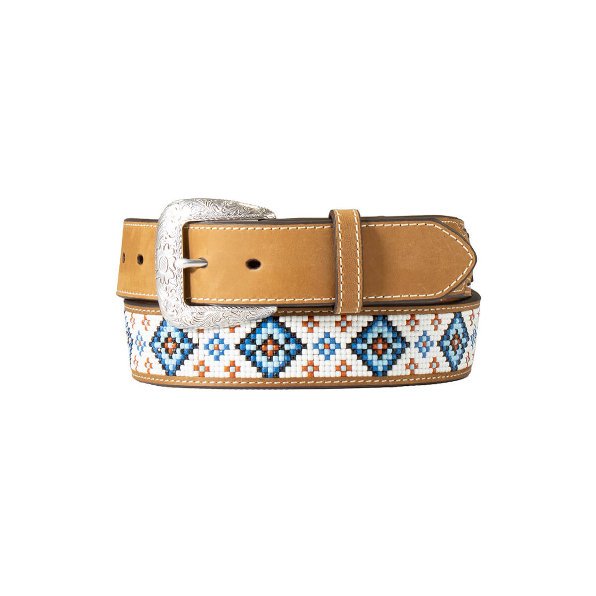 3D Men's Diamond Beaded Western Belt